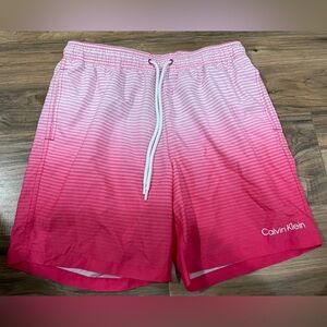 Calvin Klein Pink Ombre Athletic Shorts